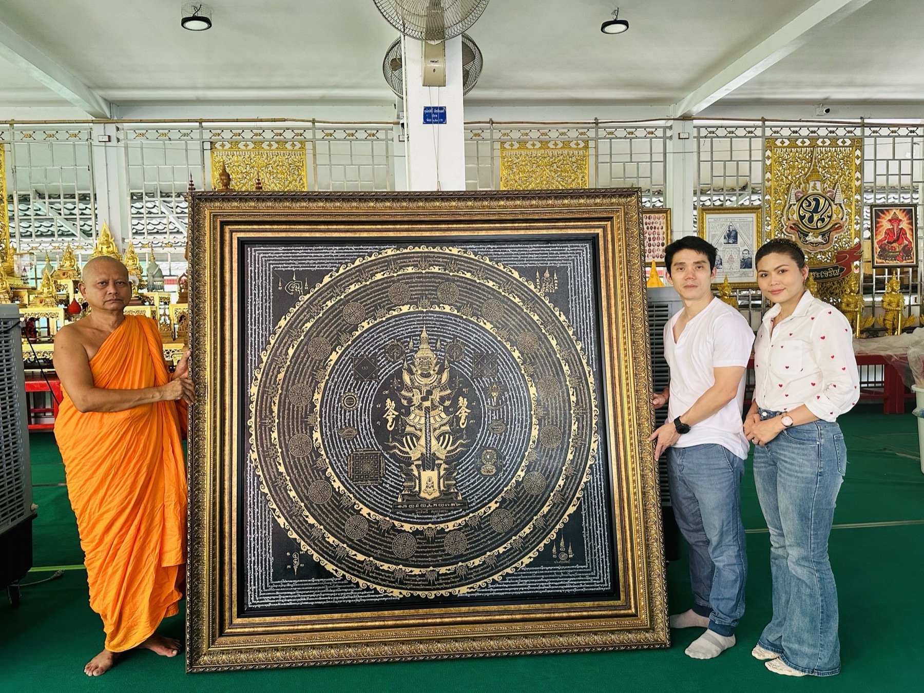 งานส่งมอบยันต์ที่วัด ยันต์ธงศิลป์